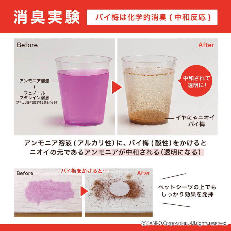 イヤにゃニオイバイ梅！（猫のトイレ用消臭剤）