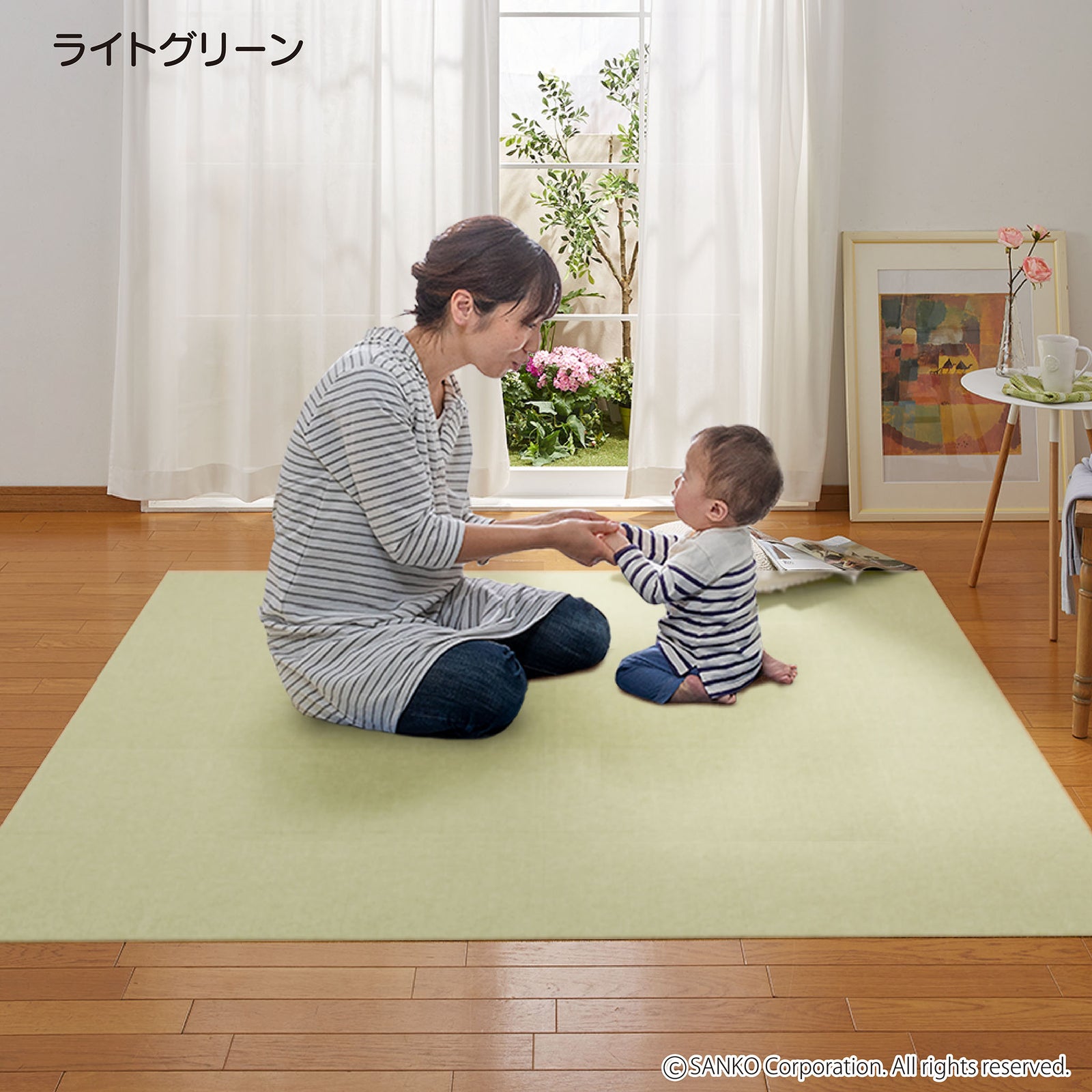 日本製 洗える ペット バリアフリータイルマット 30cm角 100枚入