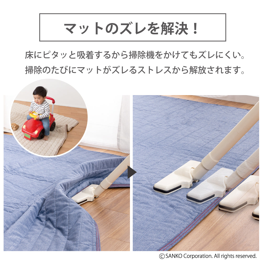 ジョイントマット60x60cm（16枚） すべりどめ 滑り止め サンドバッグ 日本製 ラグ マット すべり止め 安心すべり止めシート サンコー – 三幸商店