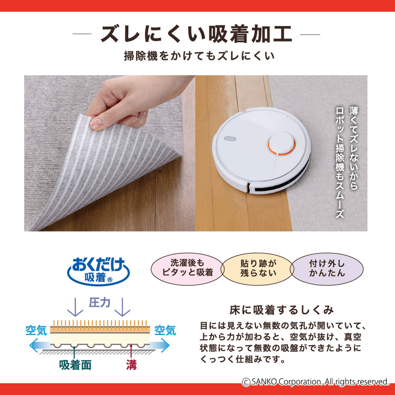 ［ 巾60cm］このコ想いのロングマット／絨毯タイプ（表面：ループ状）