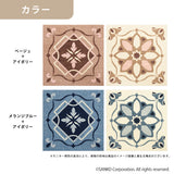 ［30×30cm］おくだけ吸着タイルマット モロッコタイル ／絨毯タイプ（表面：ループ状）