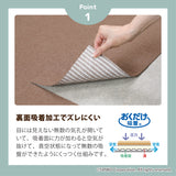 ［45×45cm］バリアフリータイルマット10枚組 20枚組 30枚組／バリアフリータイプ（表面：ループなし）
