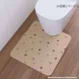 おくだけ吸着ズレないトイレマット 小花柄