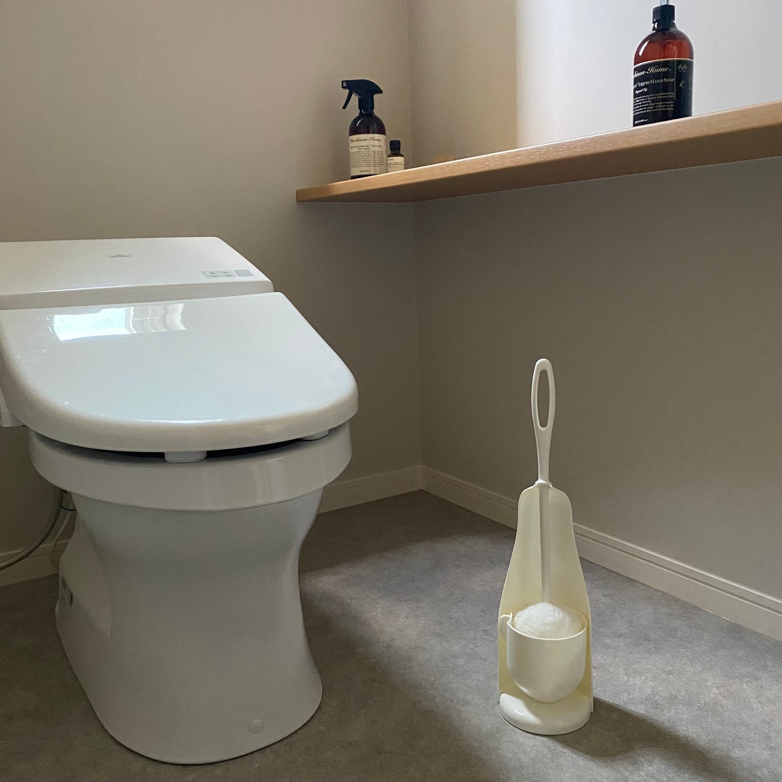 日本製 トイレ掃除 ブラシ スポンジ シンプル トイレクリーナー