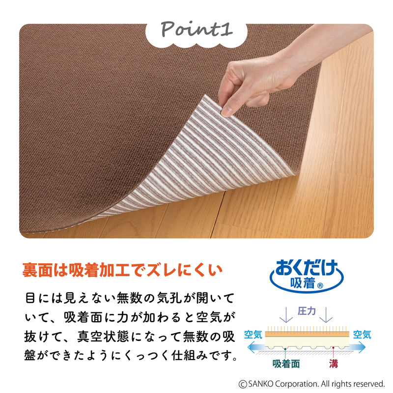 日本製 撥水 洗える ペット 撥水タイルマット 25cm角 100枚入 サンコー