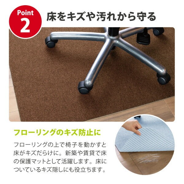ズレない 在宅 チェアマット デスクワーク デスク足元マット サンコー