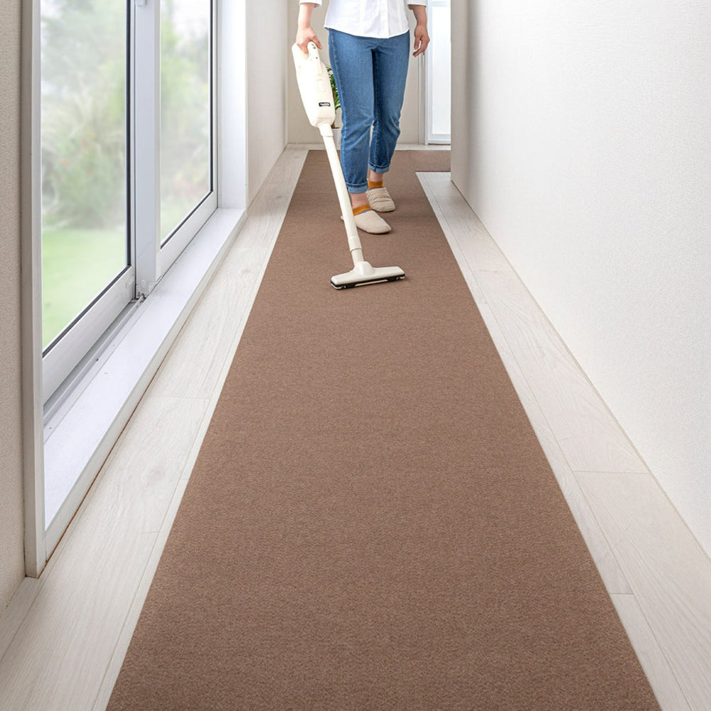 サンコー 廊下敷き マット カーペット はっ水 消臭 日本製 おくだけ吸着 ロングマット 90×600cm グリーン KH-78 サンコー 廊下敷き マット カーペット はっ水 消臭 日本製 おくだけ